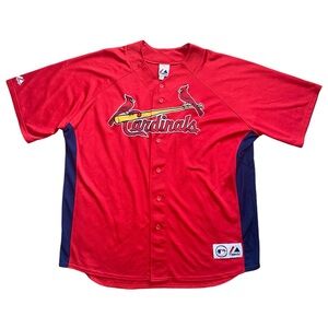 vintage 90s st louis cardinals rick ankiel mlb baseball jersey shirt